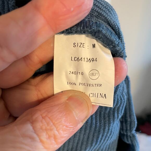 Luvamia women's corduroy overalls size medium - Picture 5 of 12